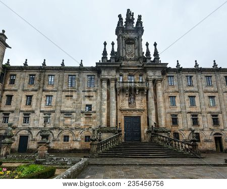 Monastery Convent Of San Martino Pinario In Santiago De Compostela, Galicia, Spain.