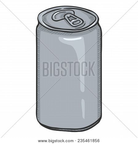 Vector Cartoon Blank Gray Beer