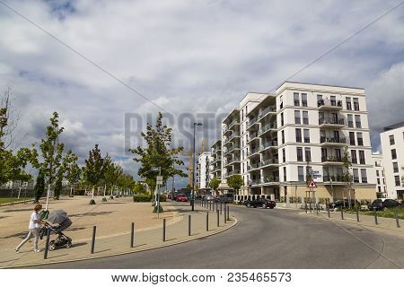 01.08.2017. Frankfurt Am Main, Germany , District Gallus, Gallusviertel : New Residential And Shoppi