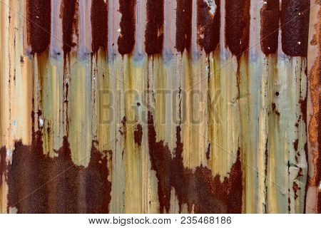 An Old Rusty Metal Plate As Background