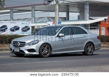 Luxury Car White Mercedes Benz E300