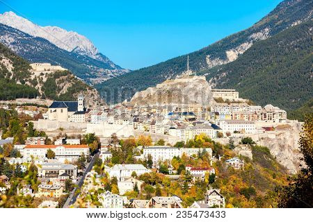 old fortification town Briancon in France