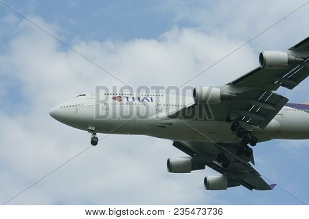 Hs-tgo Boeing 747-400 Of Thaiairway.