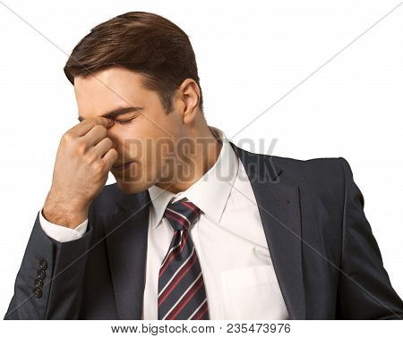 Man Male Businessman Office Worker Manager Sick Ailing
