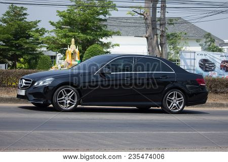 Luxury Car White Mercedes Benz E300
