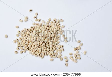 Clopse Up Of Raw Millet On White Background
