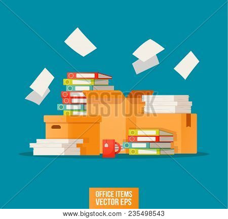 Pile Paper 矢量图和照片(免费试用) | Bigstock