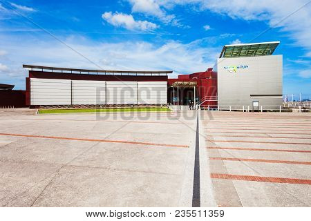 Gijon, Spain - September 25, 2017: Gijon Aquarium Or Acuario De Gijon Is One Of The Richest Aquarium