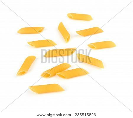 Penne Pasta Isolated On A White Background