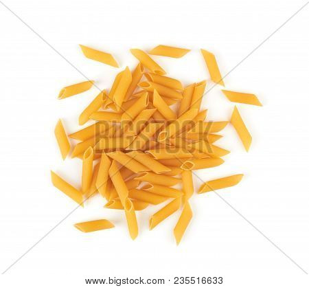 Penne Pasta Isolated On A White Background