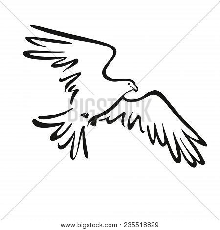 Eagle Icon Illustration Isolated Vector Sign Symbol