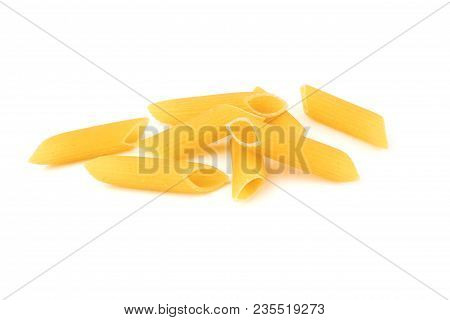 Penne Pasta Isolated On A White Background