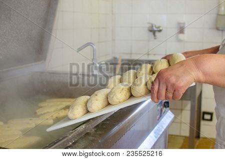 Industrial Cooking Of Popular Classical Bread Dumplings.