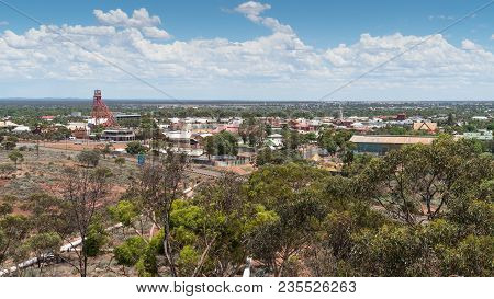 Kalgoorlie, Australia - January 27, 2018: Panorama Of The City Of Kalgoorlie On January 27, 2018 In 