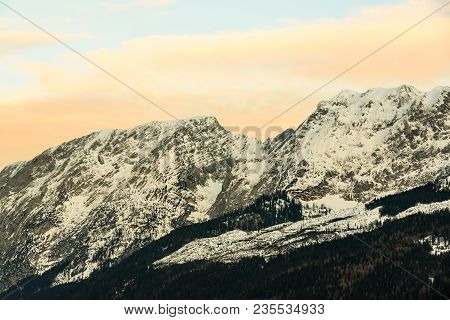 Mountains In Bad Mitterndorf, Styria, Austria. Background
