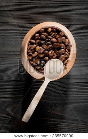 a cup of americano coffee on wood texture, still llife photography