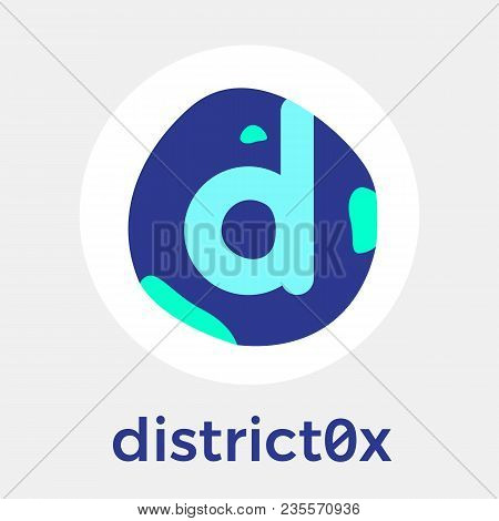 District0x (dnt) Vector Logo. A Network Of Decentralized Markets And Communities And Blockchain Curr