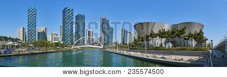 Incheon, Korea - April 27, 2017: Songdo International Business District (songdo Ibd) With Songdo Cen