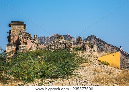 Ruins Of The City. India. On The Territory Of Amer Ford
