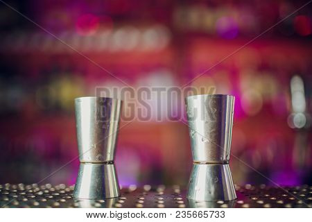 Dispenser 40 Milliliters 4 Centiliters Bartender Cocktail Bottle Background