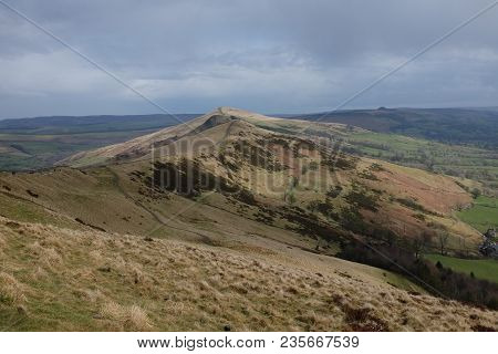 Hillsides Surrounding Mam Tor (derbyshire, England, Uk)