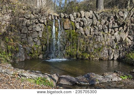 Part Of  Waterfall Cascade Of River Lokorska Near Village  Lokorsko, Sofia, Bulgaria
