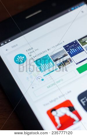 Ryazan, Russia - March 21, 2018 - Fitbit Icon In The List Of Mobile Apps