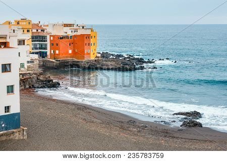 Colour Houses Of Punta Brava In Puerto De La Cruz, Tenerife Island, Spain