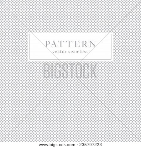 Geometric Dots Seamless Pattern. Light Collection. Abstract Textured Background Design. Vector Illus