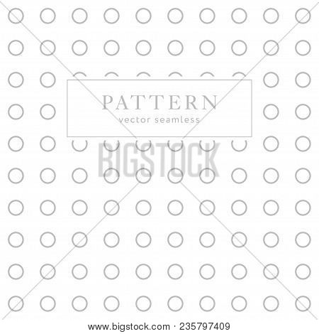 Geometric Dots Seamless Pattern. Light Collection. Abstract Textured Background Design. Vector Illus