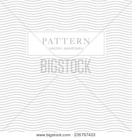 Geometric Waves Seamless Pattern. Light Collection. Abstract Textured Background Design. Vector Illu