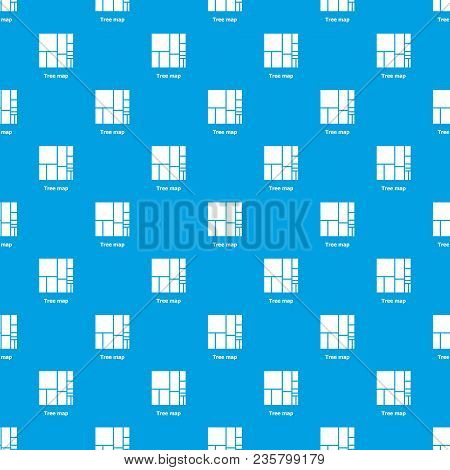 Tree Map Pattern Vector Seamless Blue Repeat For Any Use
