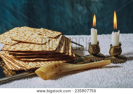 Traditional Jewish Homemade Freshly Baked Challah For The Holy Sabbath Ritual