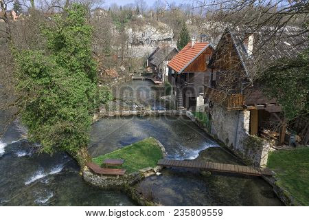 Houses Of Rastoke In Sljunj In Croatia