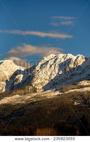 Mountains In Styria Bad Mitterndorf Alps Sunset
