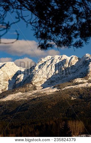Mountains In Styria Bad Mitterndorf Alps Sunset