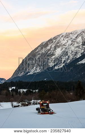 Mountains In Styria Bad Mitterndorf Alps Sunset