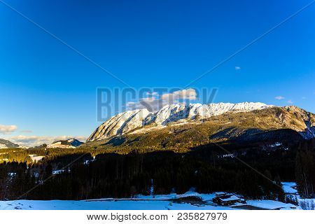Mountains In Styria Bad Mitterndorf Alps Sunset