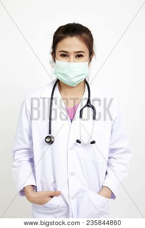 Cheerful Happy Doctor With Mask