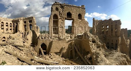 Mud Brick Village Ruins Of Birkat Al Mouz In Oman