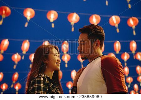 Asian couple at Chinese fastival