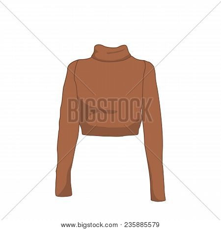Turtleneck Long Sleeve Fashion Style Item Vector Illustration Graphic Design