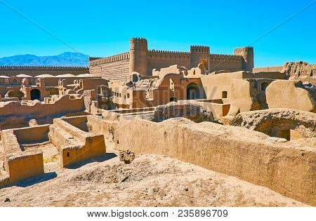 The Deserted Citadel Of Rayen Is One Of The Largest Adobe Complexes, Preserved In Iran.