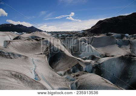 Viedma Forms One Of The Largest Glaciers In The Santa Cruz Province In Argentina.