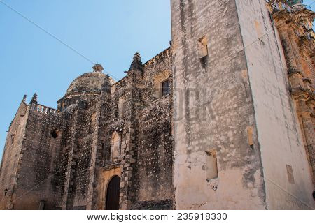 San Francisco De Campeche, Mexico: View Of The Former San Jose Cathedral. It Was The Main Temple Of 