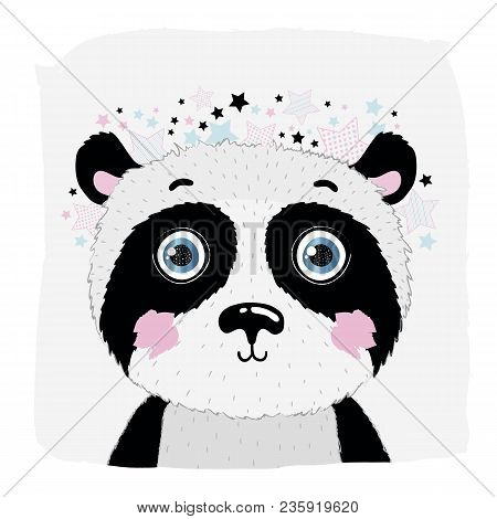 Cute Vector Animal Koala, Face. For Print On The T-shirt, Phone Case, For The Baby Room, For Greetin