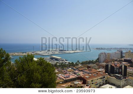 Denia alicante udsigten fra slottet