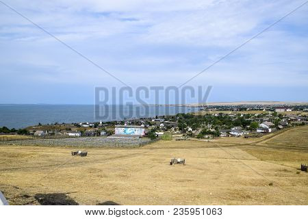 Ataman, Russia - September 26, 2015: The Landscape At The Cossack Village - A Museum Ataman. The Vil