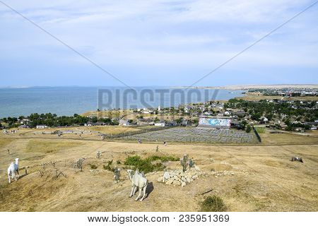 Ataman, Russia - September 26, 2015: The Landscape At The Cossack Village - A Museum Ataman. The Vil