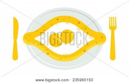 Adjarian Khachapuri Vector Illustration. Cheeseboat Hachapuri, Isolated On Background.